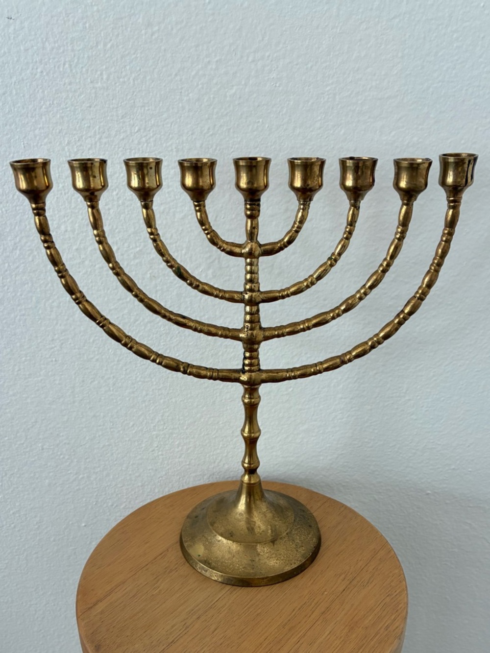 Vintage Solid Brass Menorah - Picture 5 of 8